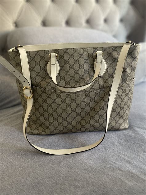 gucci baby changing bag ebay|Gucci oversized diaper bag backpack.